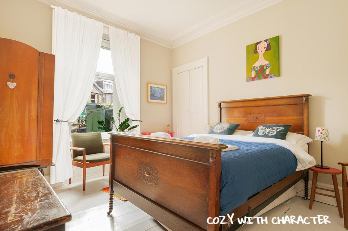 Cozy With Character Vibrant Cottage Style Flat At Leith Links Park 에든버러 외부 사진