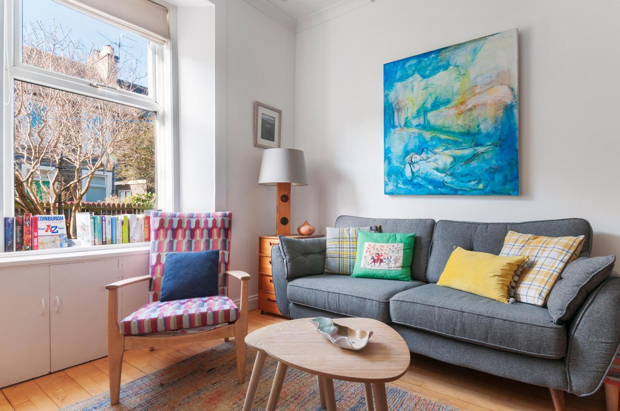 Cozy With Character Vibrant Cottage Style Flat At Leith Links Park 에든버러 외부 사진